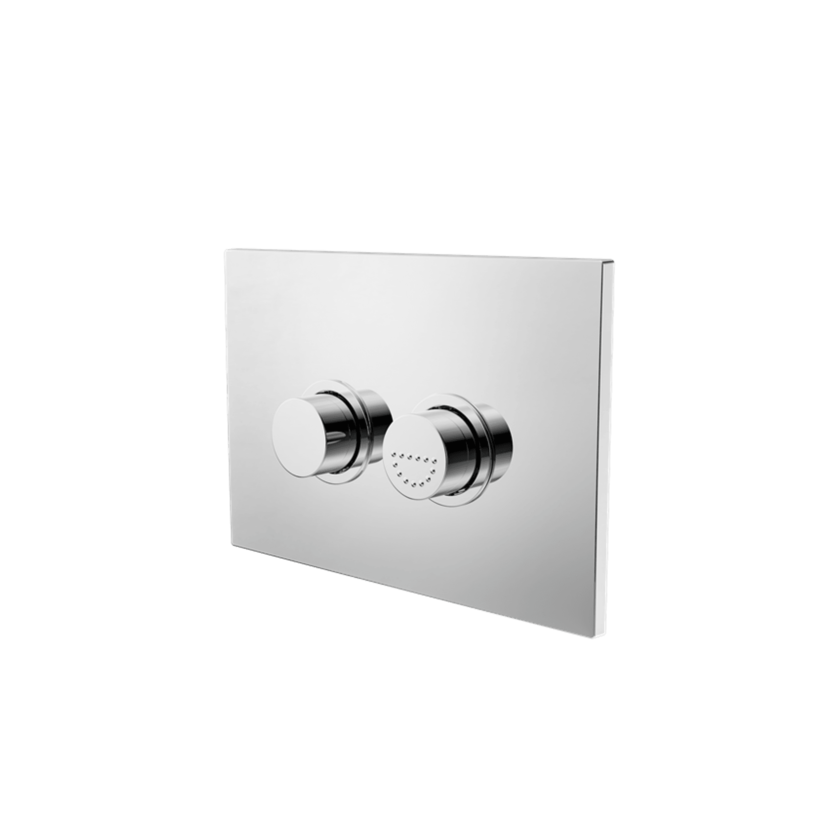 Mecca Care Raised Disabled Care Pneumatic Flush Buttons Plate DDA Compliant  Chrome gallery detail image