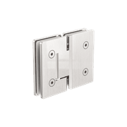 180 Degree Glass To Glass Shower Hinge 10mm Glass  Brushed Nickel gallery detail image