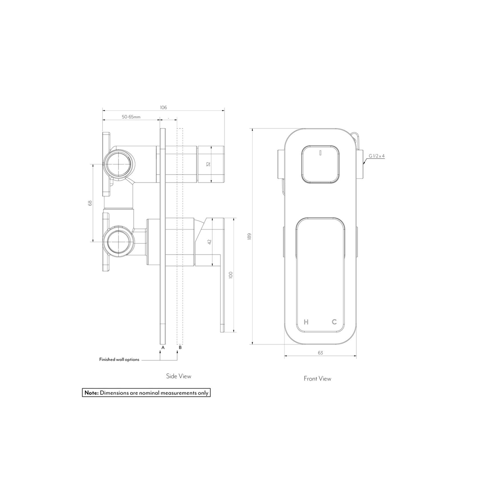Nesso Shower Top Diverter gallery detail image