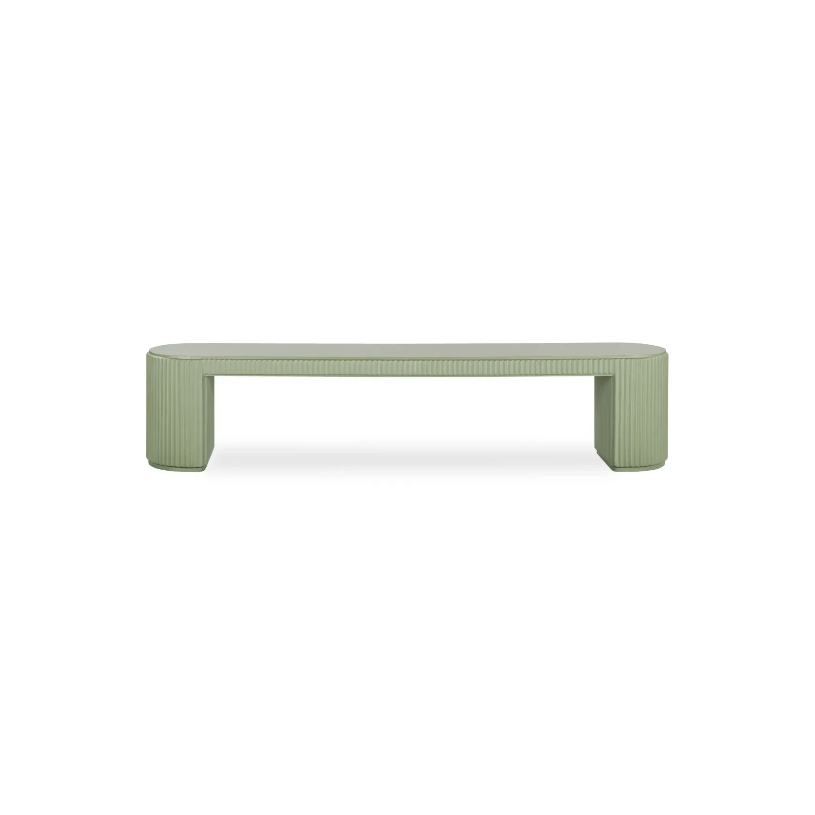 Nova Outdoor Dining Bench 210cm - Green Concrete gallery detail image
