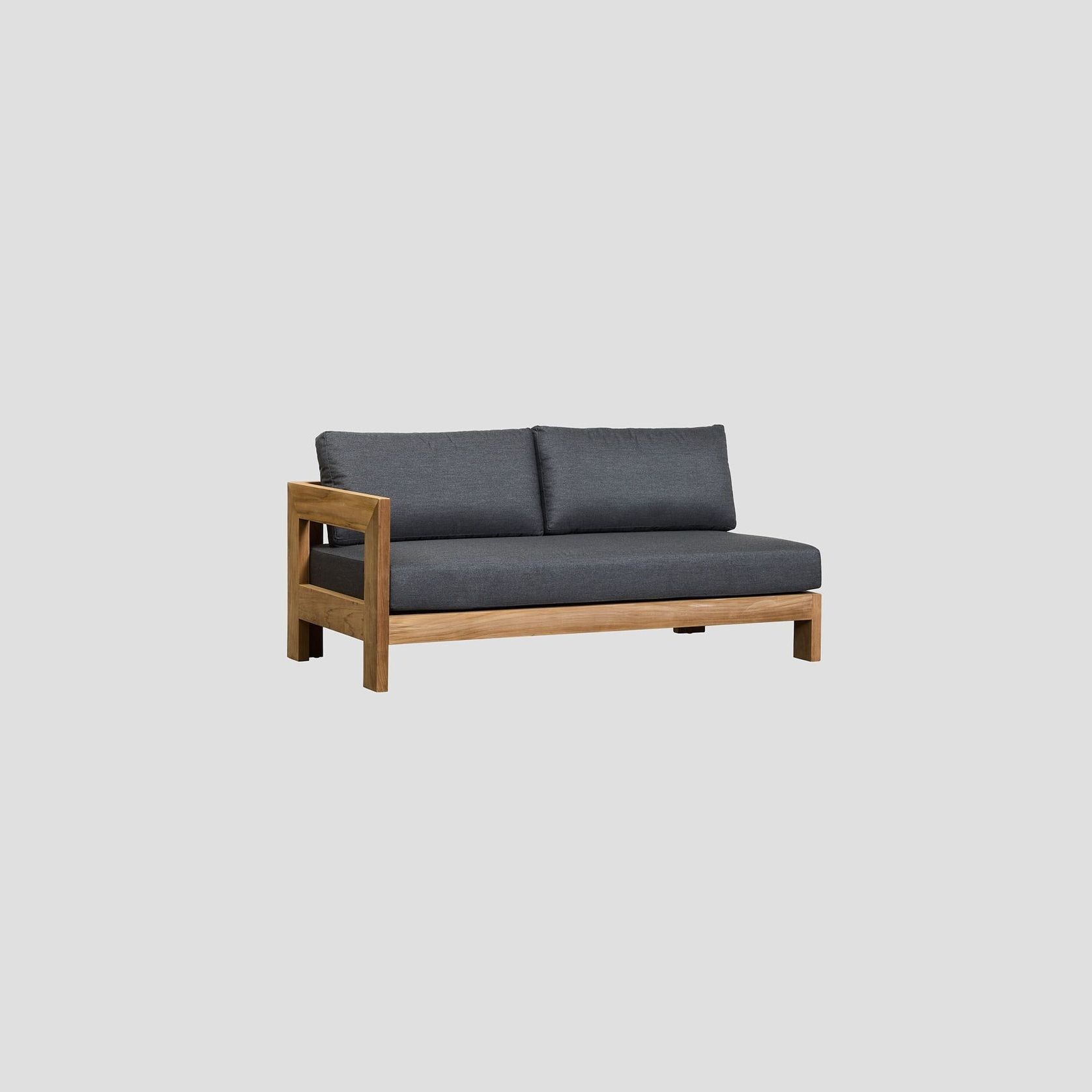 Pauanui Teak Double Right Arm Section gallery detail image