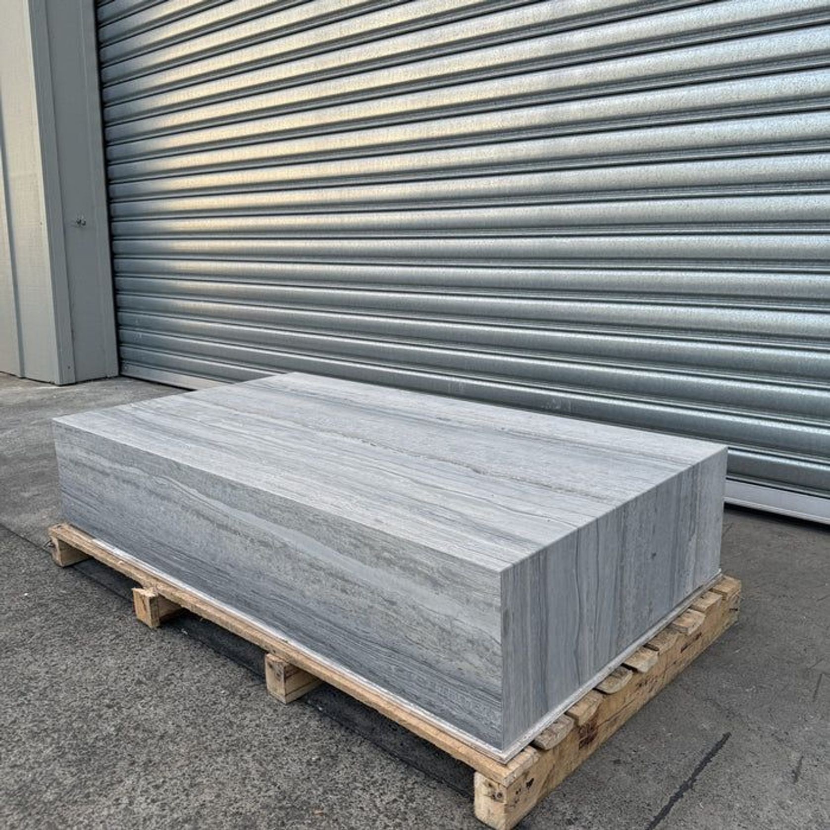 Block Coffee Table - Blue Travertine - Large | Natural gallery detail image