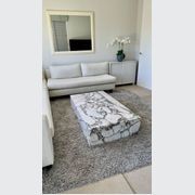 Block Coffee Table - Milky Bleu Marble - Large | Natural Stone Co. gallery detail image