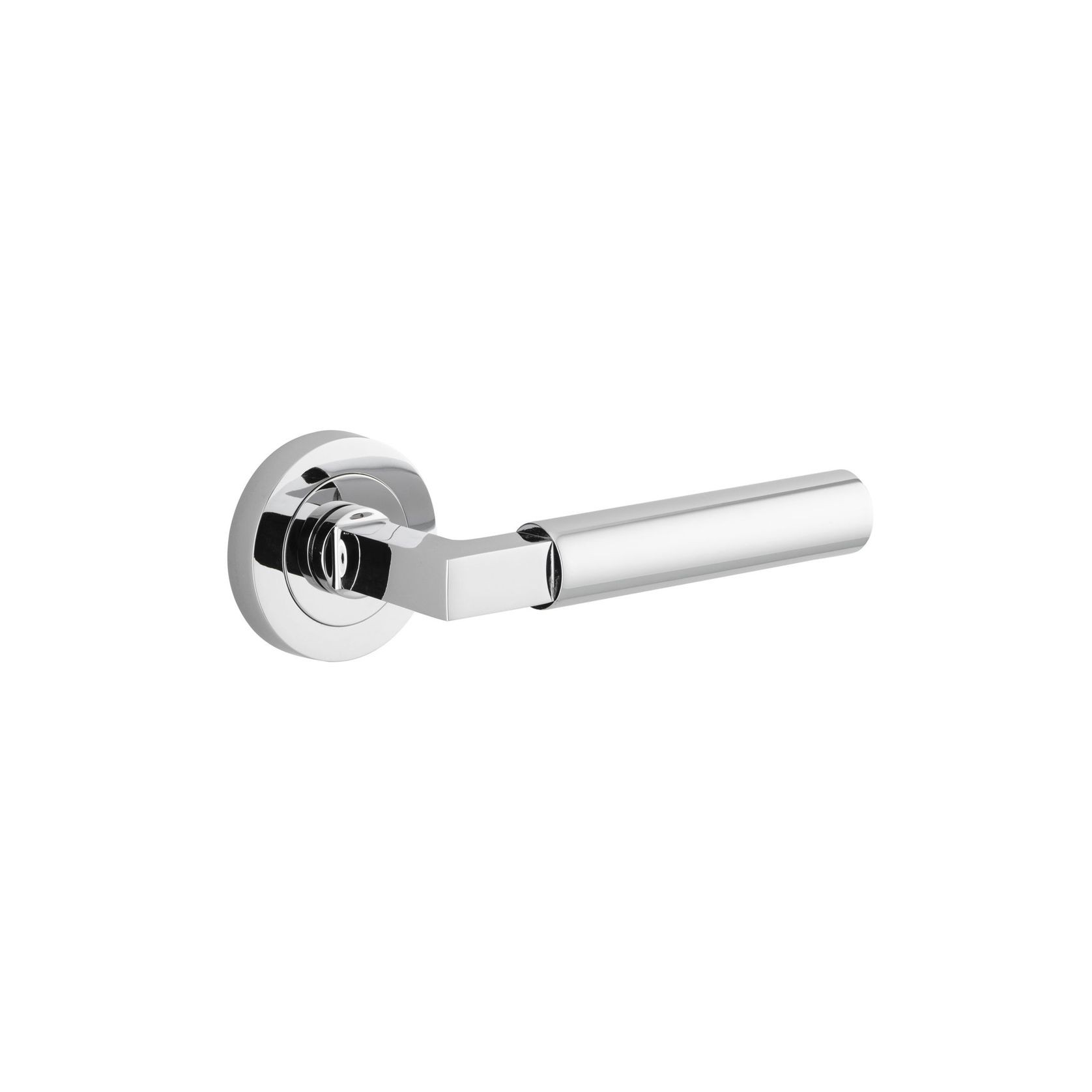 Iver Berlin Door Lever Handle on Round Rose Passage gallery detail image