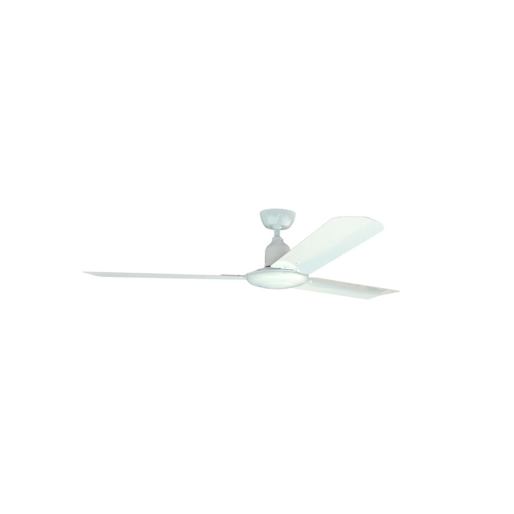 Retro White Flat Bottom + Colonial Blade AC Motor Fan gallery detail image