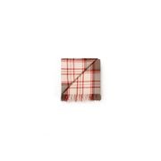 Ruanui Station Lambswool Throw - Red Check gallery detail image