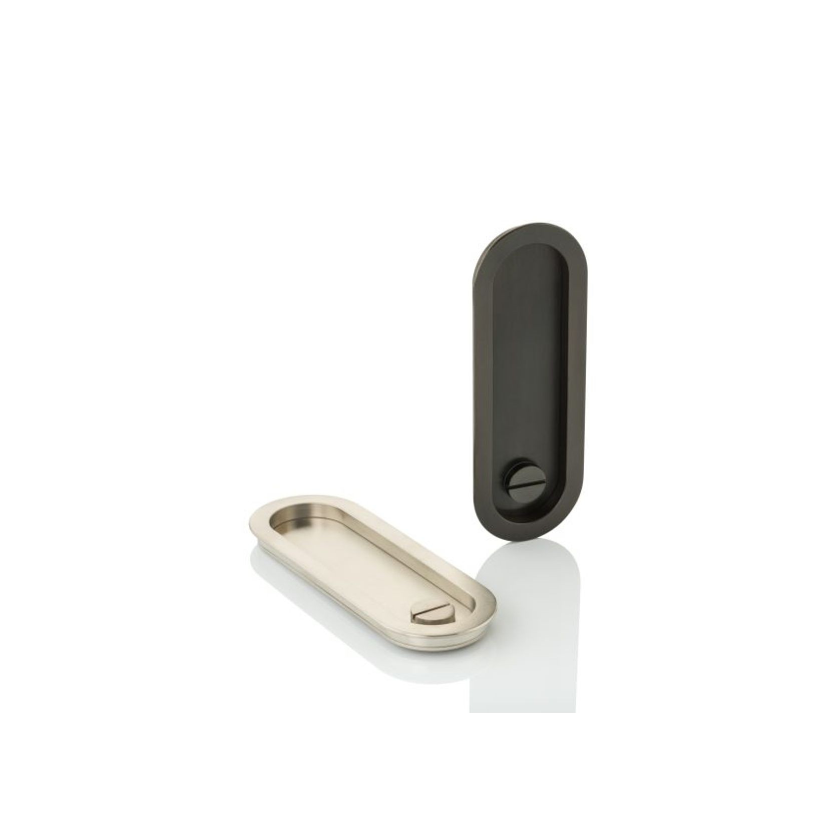 Joseph Giles - Maurice Low Profile Oval Recessed Pull With Privacy Turn/Release gallery detail image