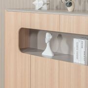 ORBAN 200cm Credenza Display Unit Oak - 110cm High gallery detail image