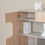 ORBAN 200cm Credenza Display Unit Oak - 110cm High gallery detail image