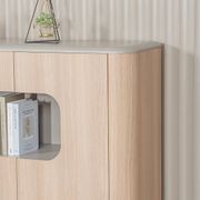 ORBAN 200cm Credenza Display Unit Oak - 110cm High gallery detail image