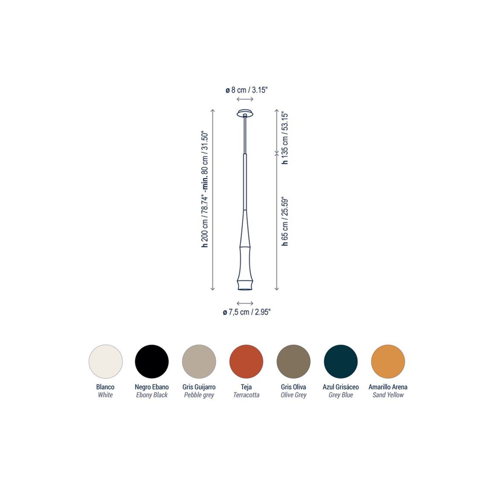 Slend 01 Pendant Light gallery detail image