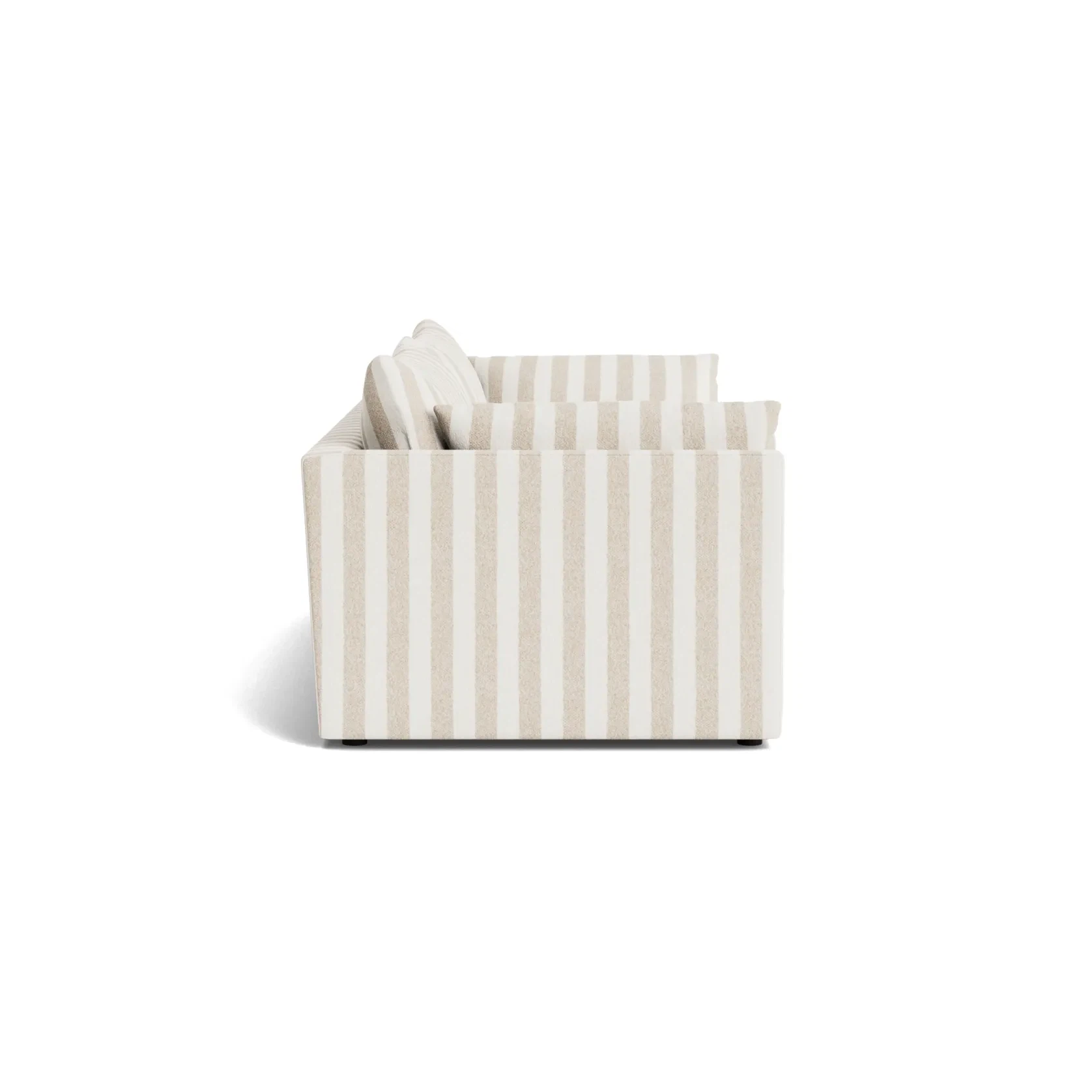 Sidney Slipcover 4 Seater Sofa - Marnie Sand Stripe gallery detail image