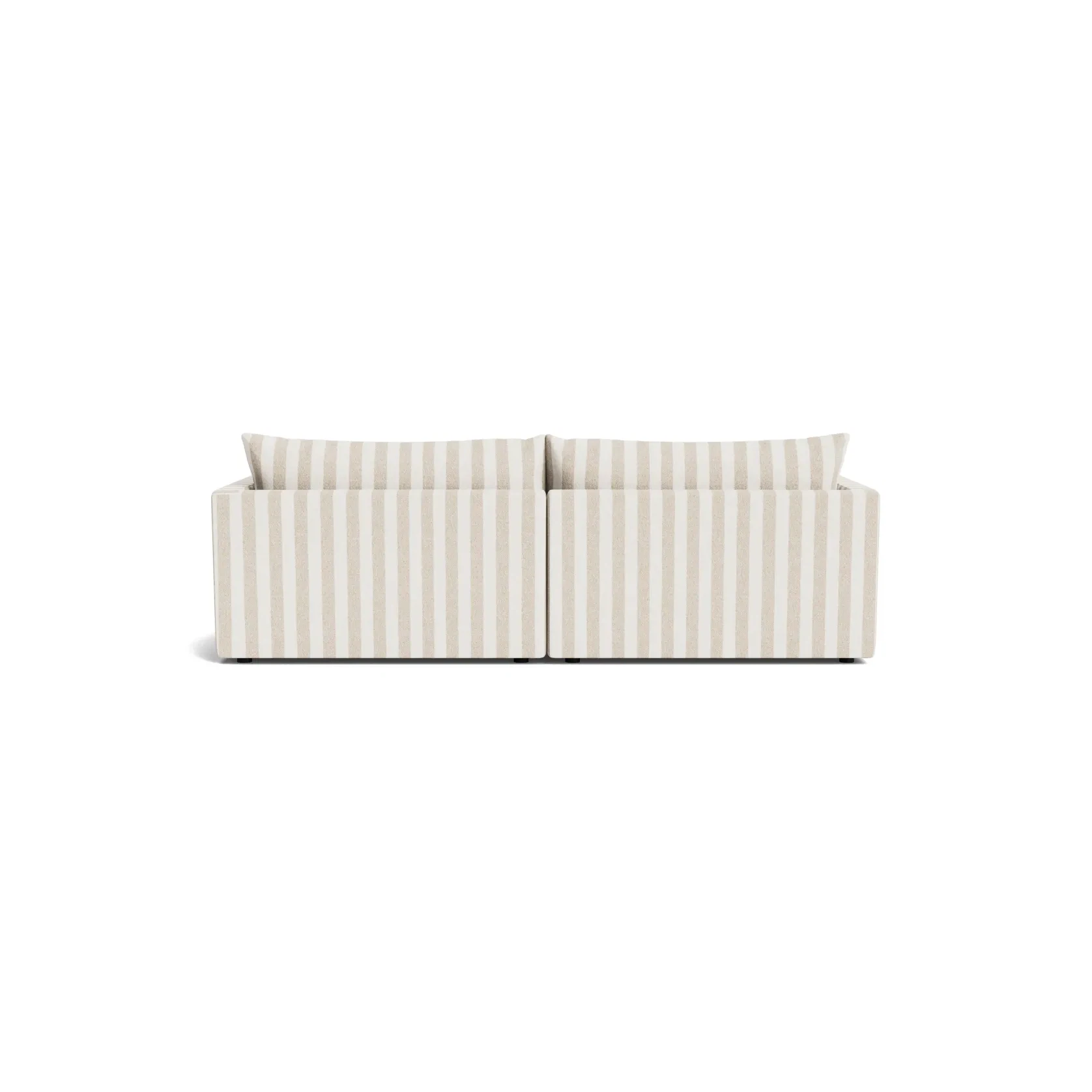 Sidney Slipcover 4 Seater Sofa - Marnie Sand Stripe gallery detail image