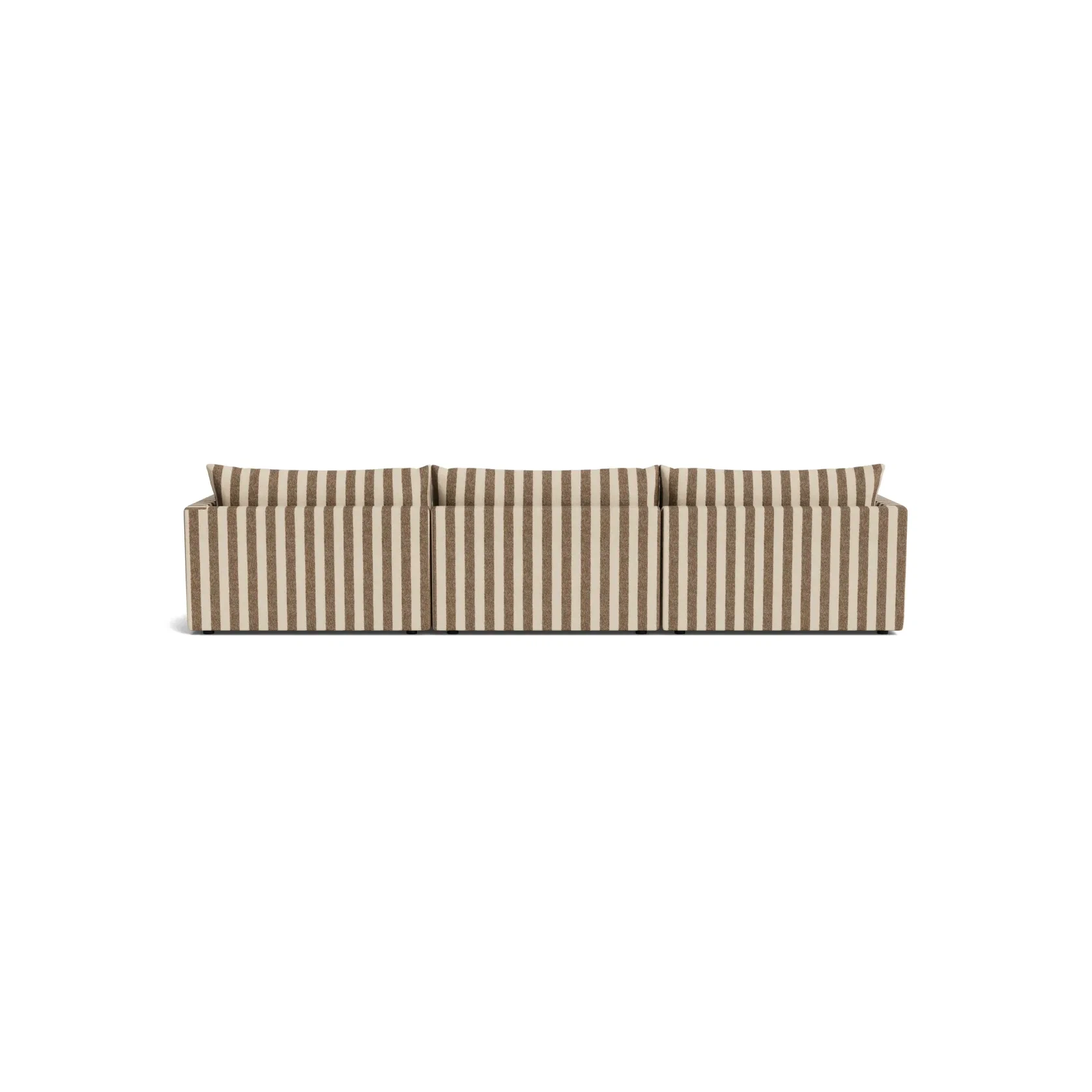 Sidney Slipcover 5 Seater Sofa - Marnie Coconut Stripe gallery detail image