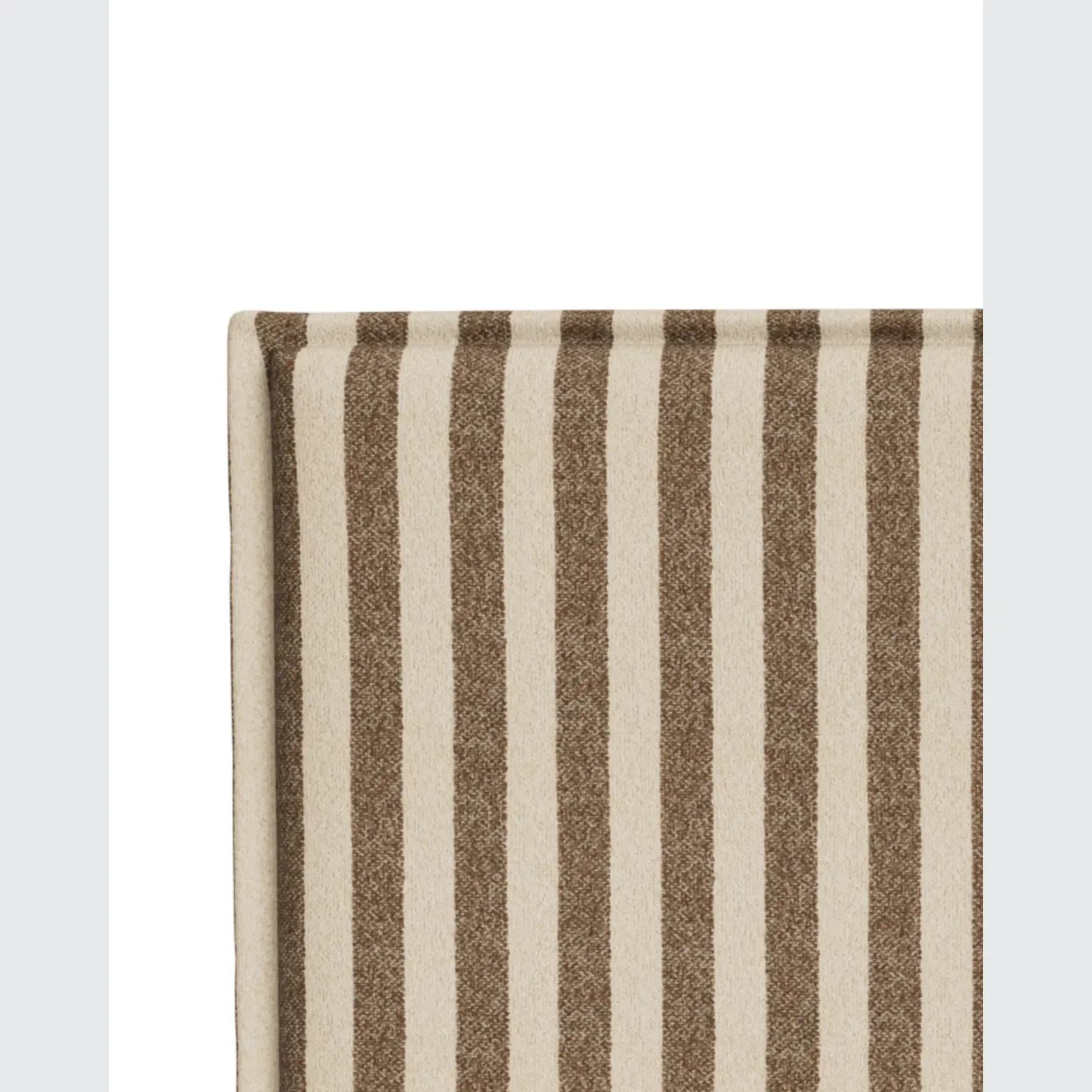 Sidney Slipcover Bed Head 270cm - Marnie Coconut Stripe gallery detail image