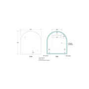 Solace 850 Arch LED Mirror gallery detail image