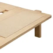 Compass King Bed - Oak gallery detail image