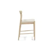 Henri Bar Stool 65cm - Oak / Tate Biscotti gallery detail image