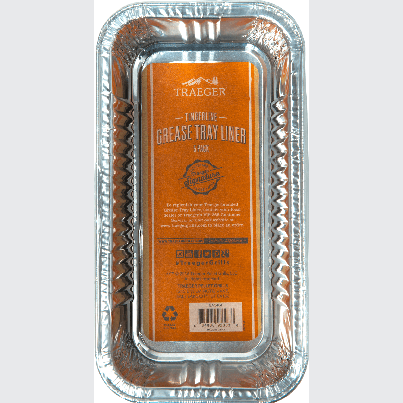 Traeger Timberline Grease Tray Liner - 5 Pack gallery detail image