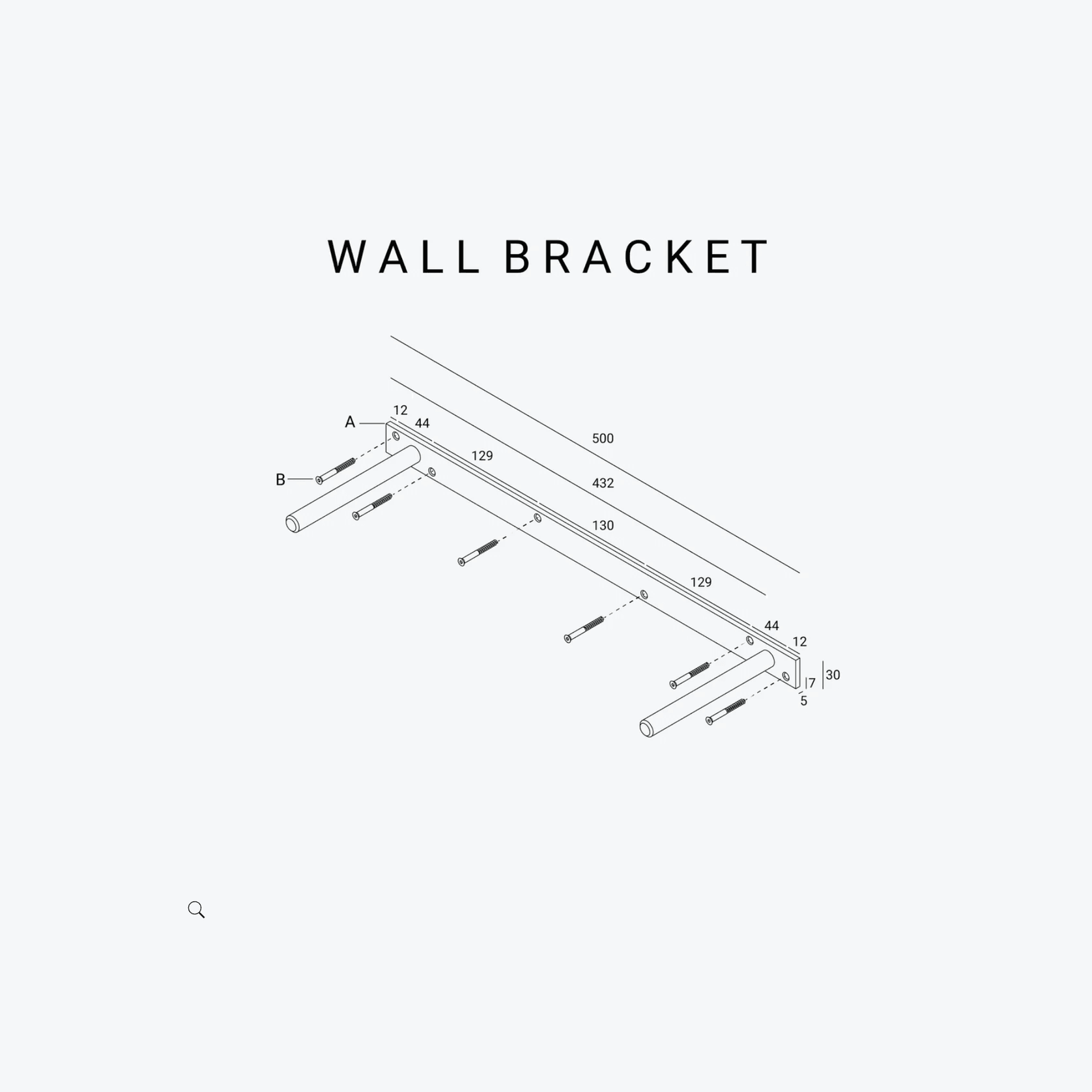 Hold Wall Shelf 70cm - Oak gallery detail image