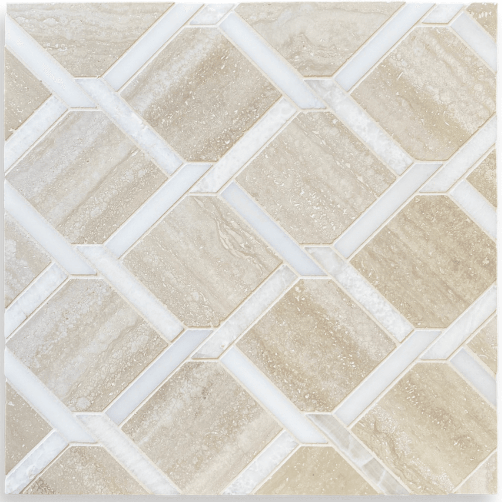 Pompon Weave Honed Mosaic gallery detail image