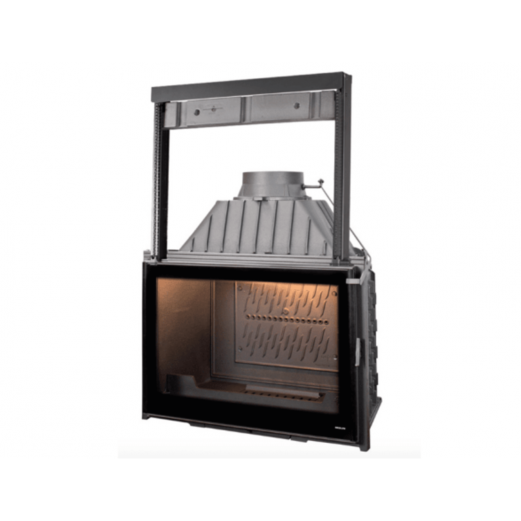 Seguin Super 9 Cast Iron Fireplace Lift Door Black Line gallery detail image