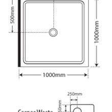 Adjustable Frameless Pivot Square 1000 gallery detail image