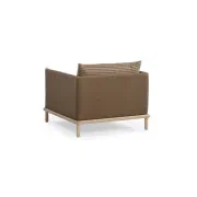 Lonnie Outdoor Armchair - Pebble Stripe gallery detail image