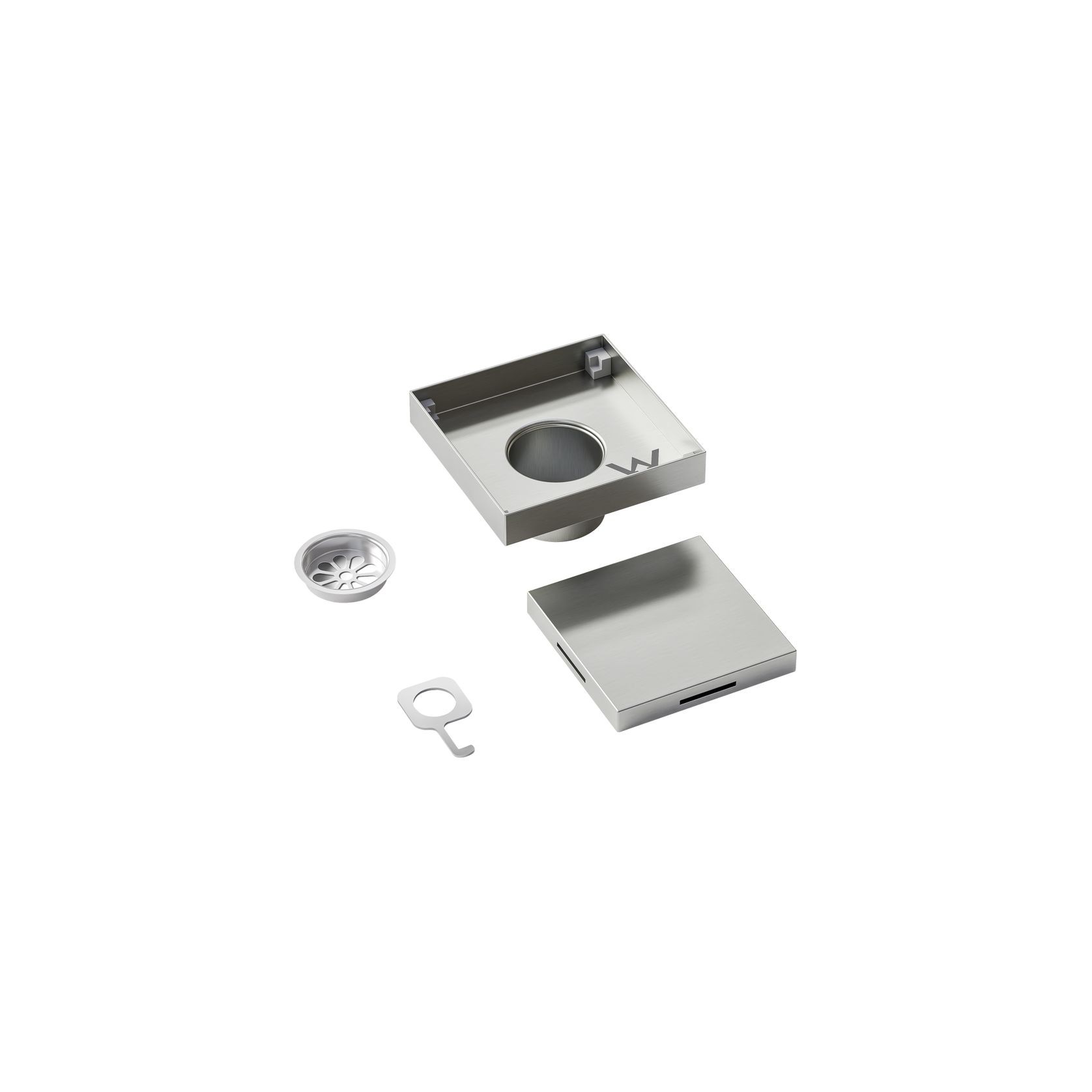 Plumbline Square Tiled Inset Channel Shower Drain gallery detail image