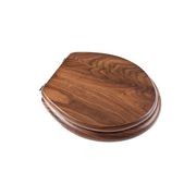 Timber Toilet Seat In Walnut gallery detail image