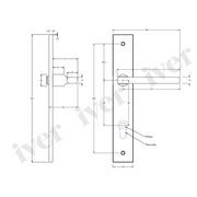 Iver Baltimore Lever on Rectangular Backplate Euro 85mm Signature Brass 10702E85 - Customise to your need gallery detail image