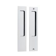 Iver Rectangular Flush Pull Passage Set Polished Chrome for Sliding Doors 21414 *Pair* gallery detail image