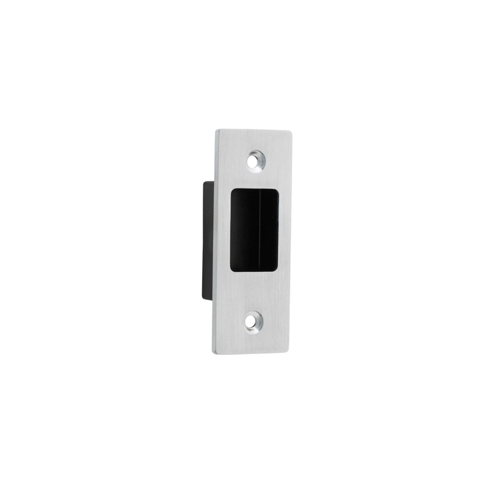 Iver Rectangular Flush Pull Euro Lock Brushed Chrome for Sliding Doors 21415E *Pair* gallery detail image