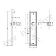 Iver Verona Door Lever on Stepped Backplate Chrome Plated - Customise to your needs gallery detail image