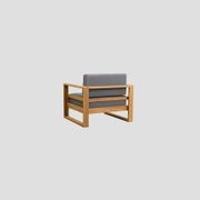 Tasman Teak Single Sofa gallery detail image