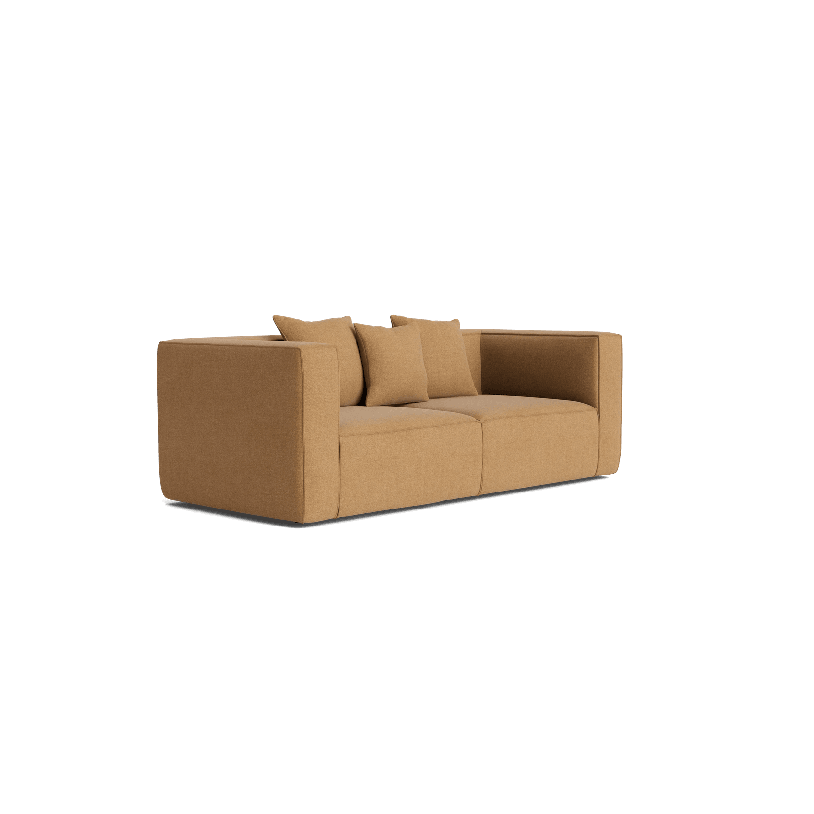 Block 2 Seater Sofa - Fossil Fawn gallery detail image