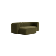 Berg 3 Seater LHF Chaise Sofa - Eden Leaf gallery detail image