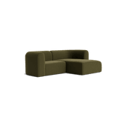 Berg 3 Seater RHF Chaise Sofa - Eden Leaf gallery detail image