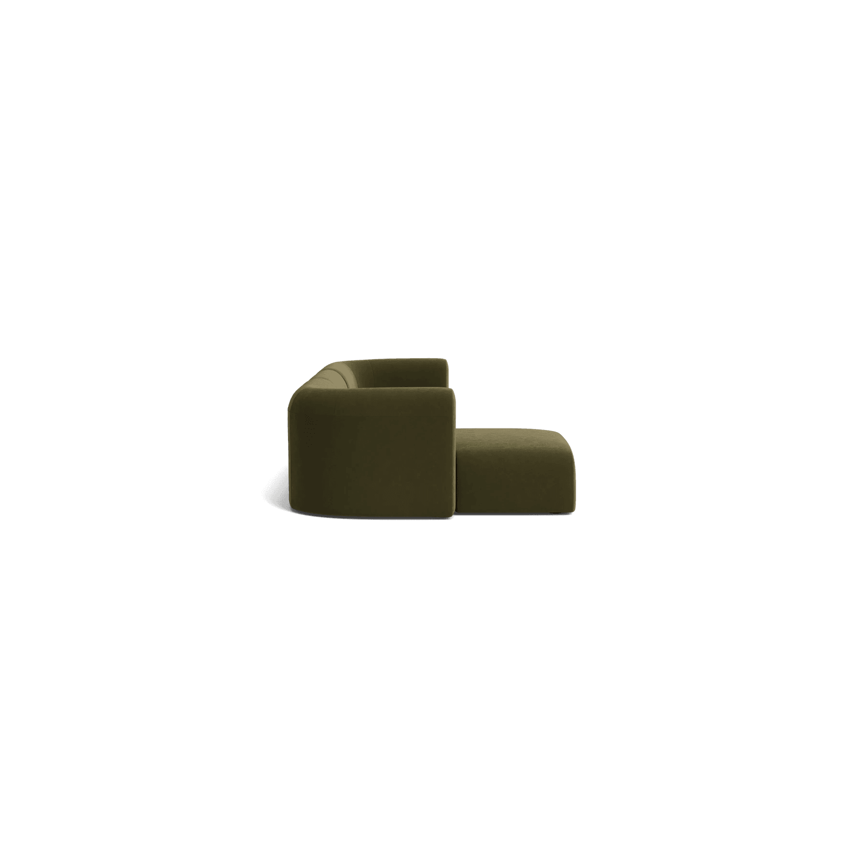 Berg 4 Seater LHF Chaise Sofa - Eden Leaf gallery detail image