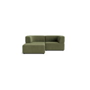 Stretch 3 Seater Chaise Sofa - Corduroy Forest gallery detail image