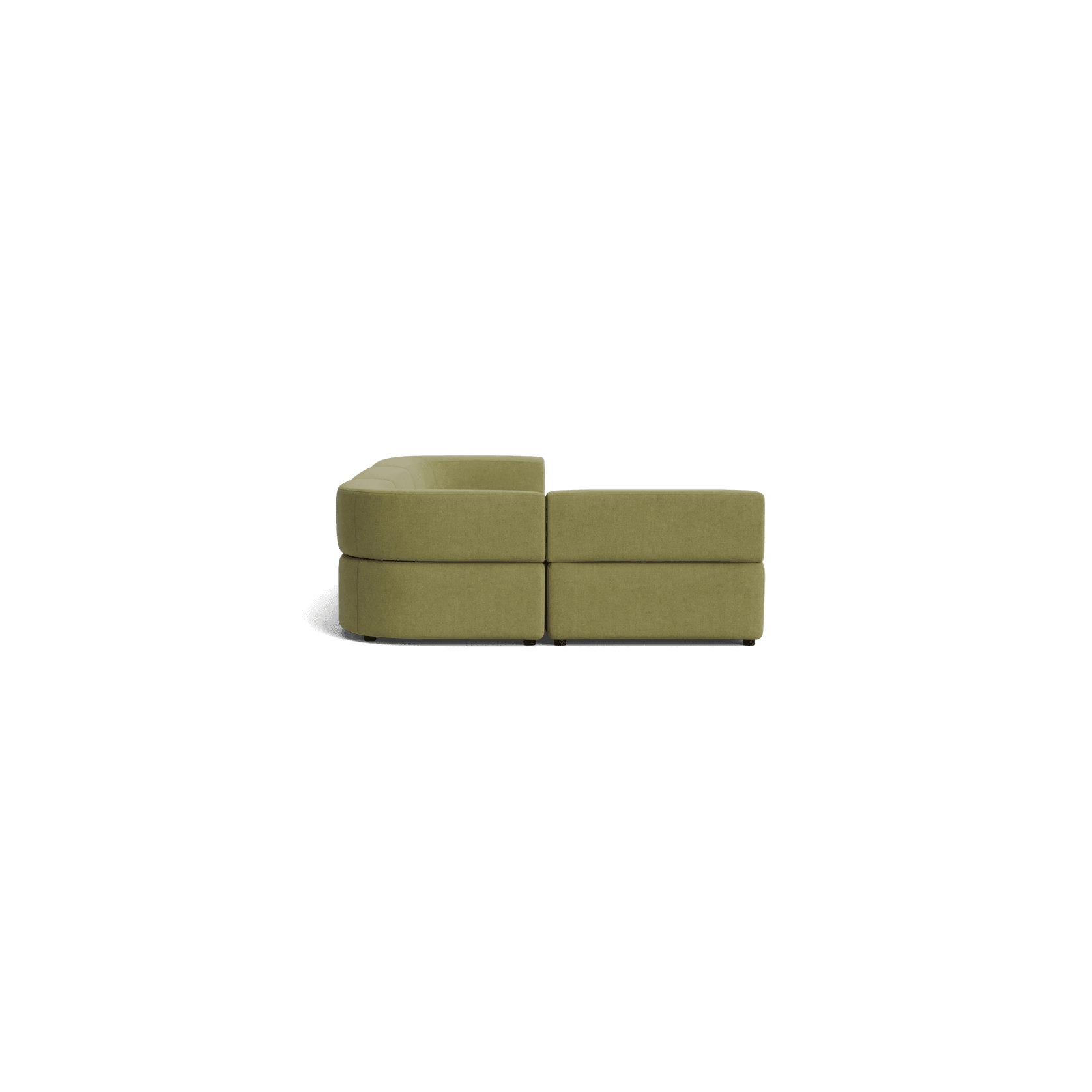Stretch 4 Seater Open Chaise Sofa - Fossil Eucalyptus gallery detail image