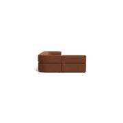 Stretch 4 Seater Open Chaise Sofa - Corduroy Cocoa gallery detail image