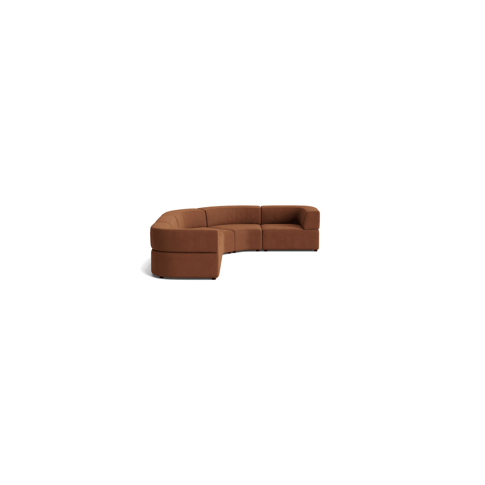 Stretch Angled Corner Sofa - Corduroy Cocoa gallery detail image