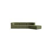 Stretch Open Angled Sofa - Corduroy Forest gallery detail image