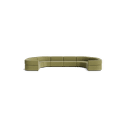 Stretch U Shape Modular Sofa - Fossil Eucalyptus gallery detail image