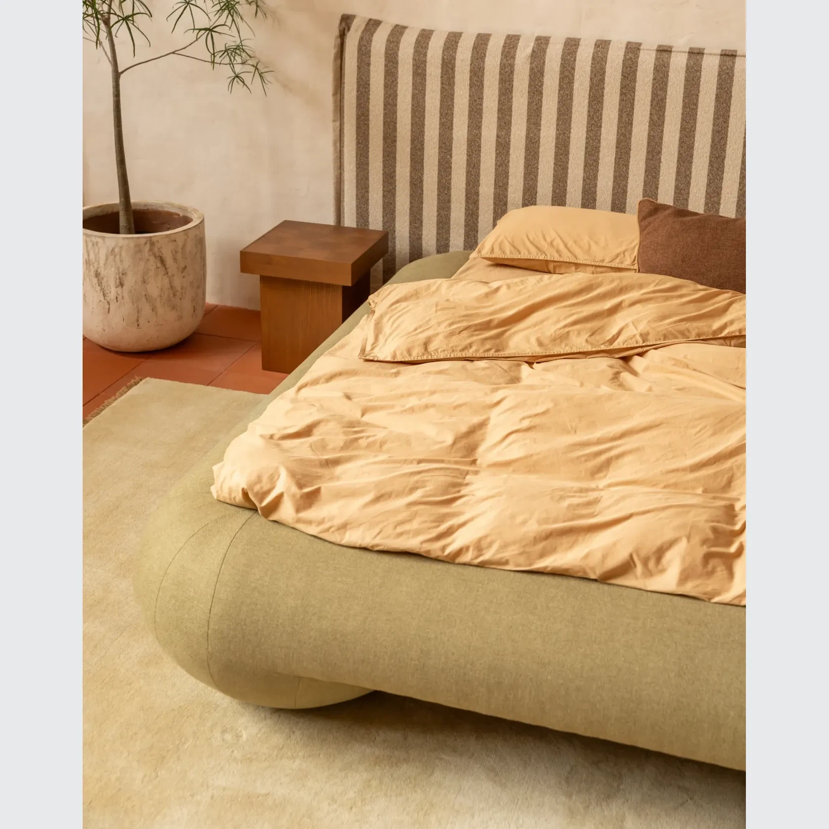 Lune King Bed - Fossil Eucalyptus gallery detail image