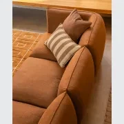 Muro 3 Seater Sofa - Fossil Chocolate gallery detail image