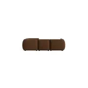 Muro Closed Chaise Sofa - Fossil Chocolate gallery detail image
