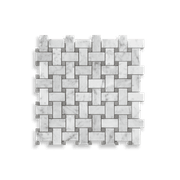 Basketweave, Carrara/Grey Marble Honed gallery detail image