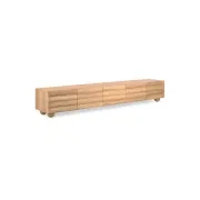 Flow Entertainment Unit 260cm - Oak gallery detail image
